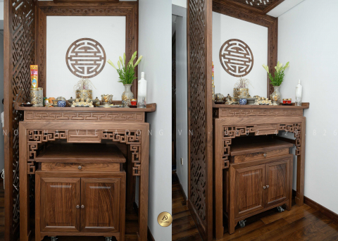 Bàn thờ gỗ óc chó BT-11